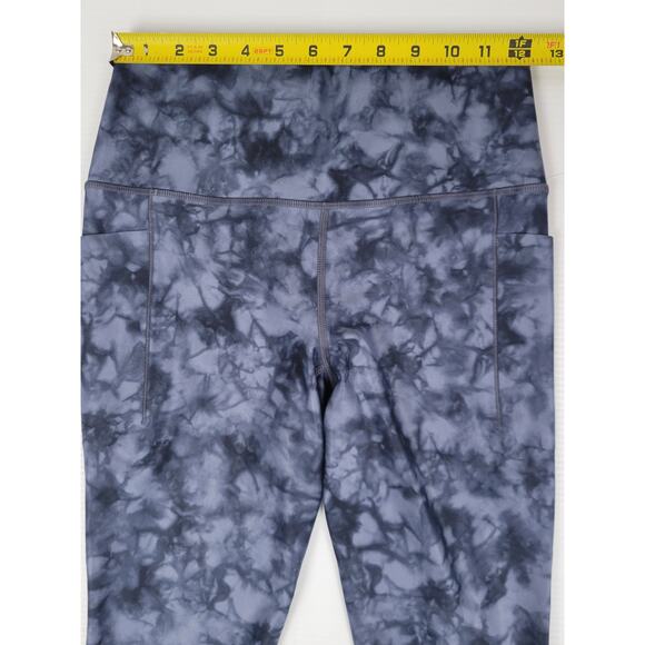 NWT Athleta Blue Tie Dye 7/8 Athletic Leggings Salutation‎ Stash Pocket II - Picture 7 of 8